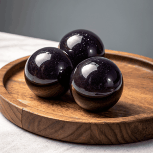 Midnight Velvet Anal Beads – 6‑Piece Set